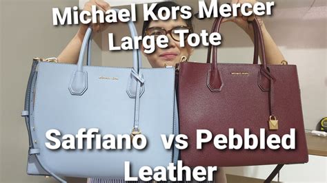 saffiano leather vs pebbled